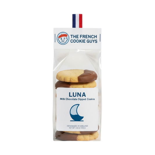 Luna – Milk chocolate dipped cookie